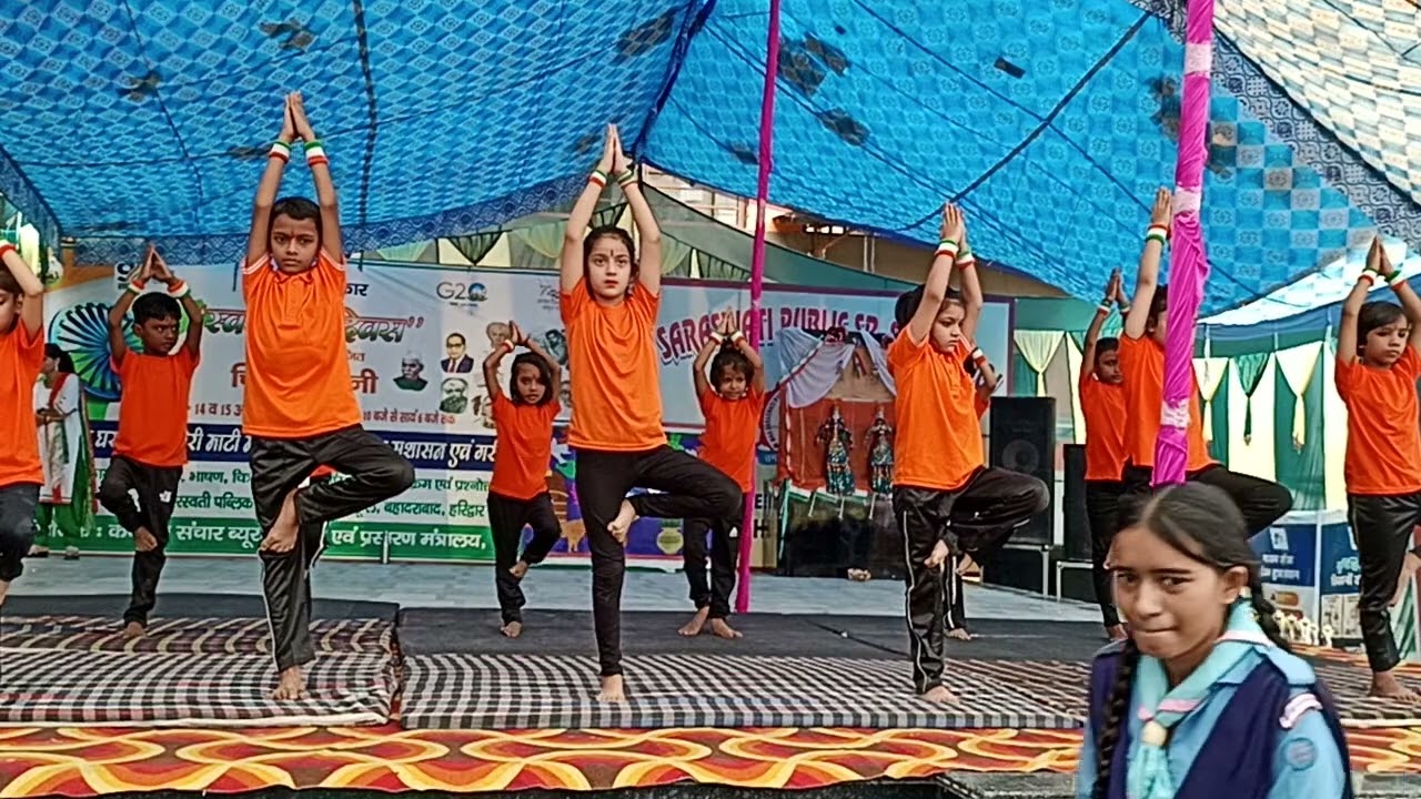 MAA SARASWATI PUBLIC SR SEC SCHOOL BAHADRABAD independence day CELEBRATION