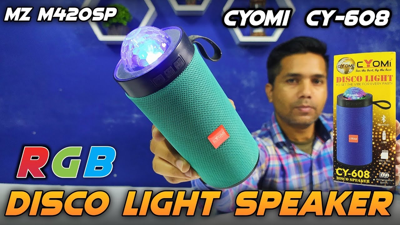 CYOMI CY608 Disco Light Bluetooth Speaker | MZ M420sp Disco Light Bluetooth Speaker | CYOMI | MZ420s