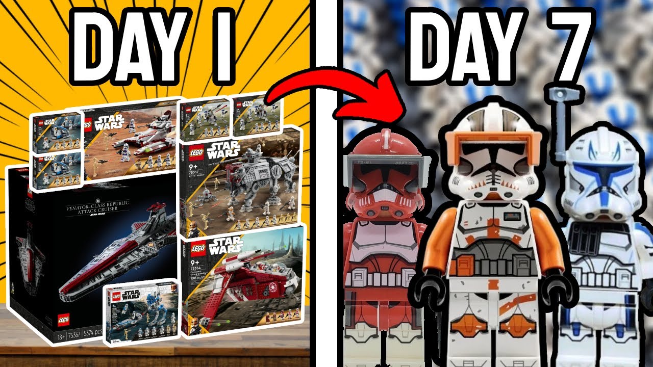 I Spent 7 DAYS Building a LEGO CLONE ARMY!