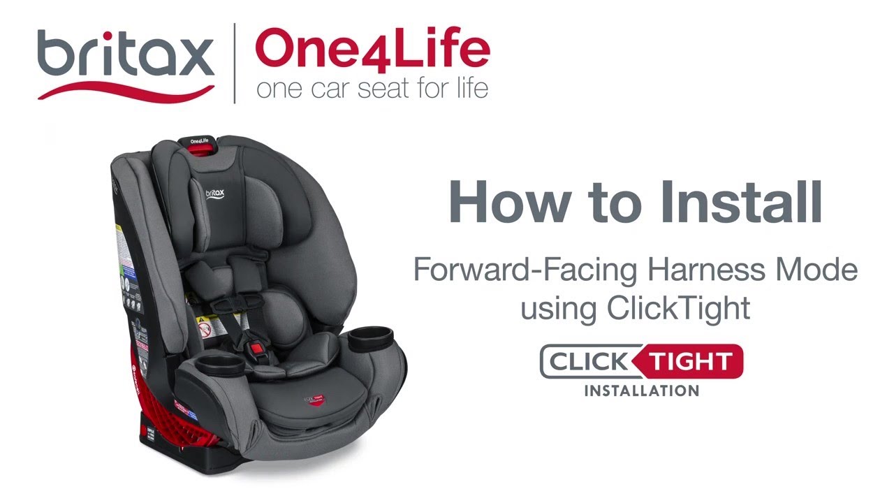 How To Install Britax One4Life All-In-One Car Seats Forward-Facing With Vehicle Seat Belt