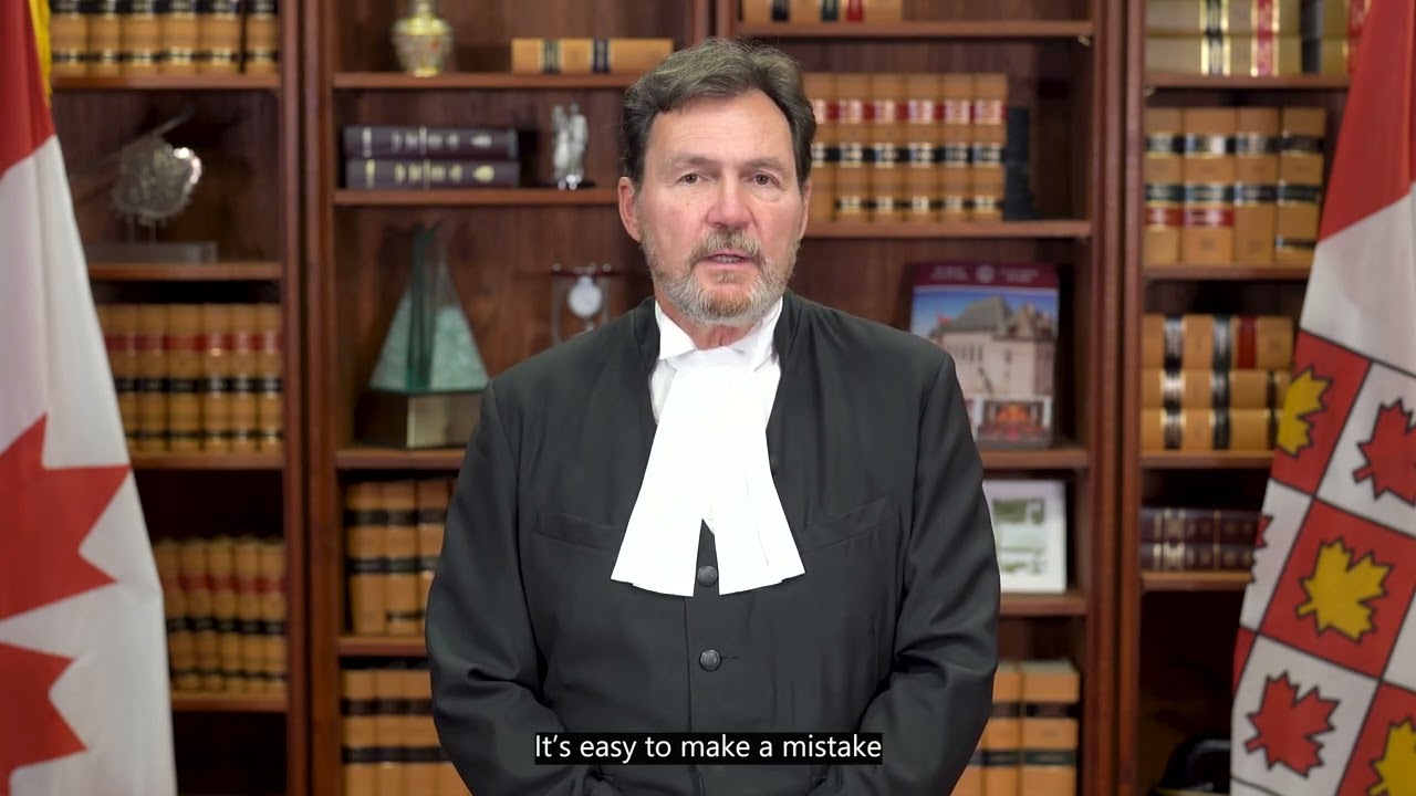 Duty Counsel Day 2024 - A message from Chief Justice Richard Wagner
