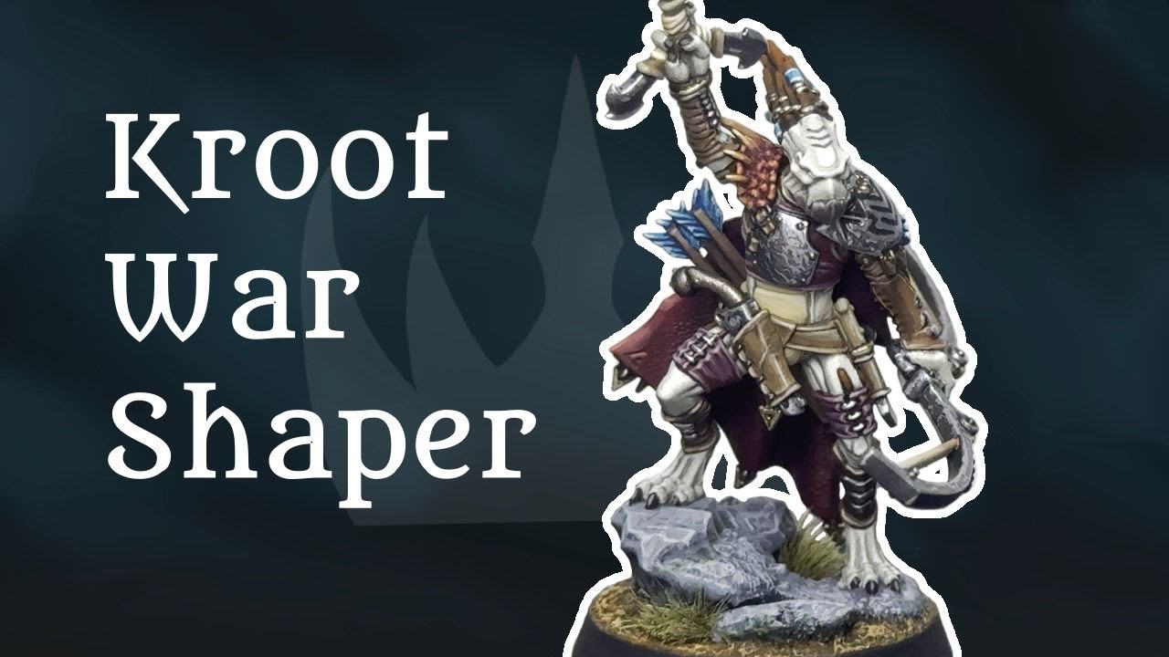 Painting a Kroot War Shaper from #warhammer40k!