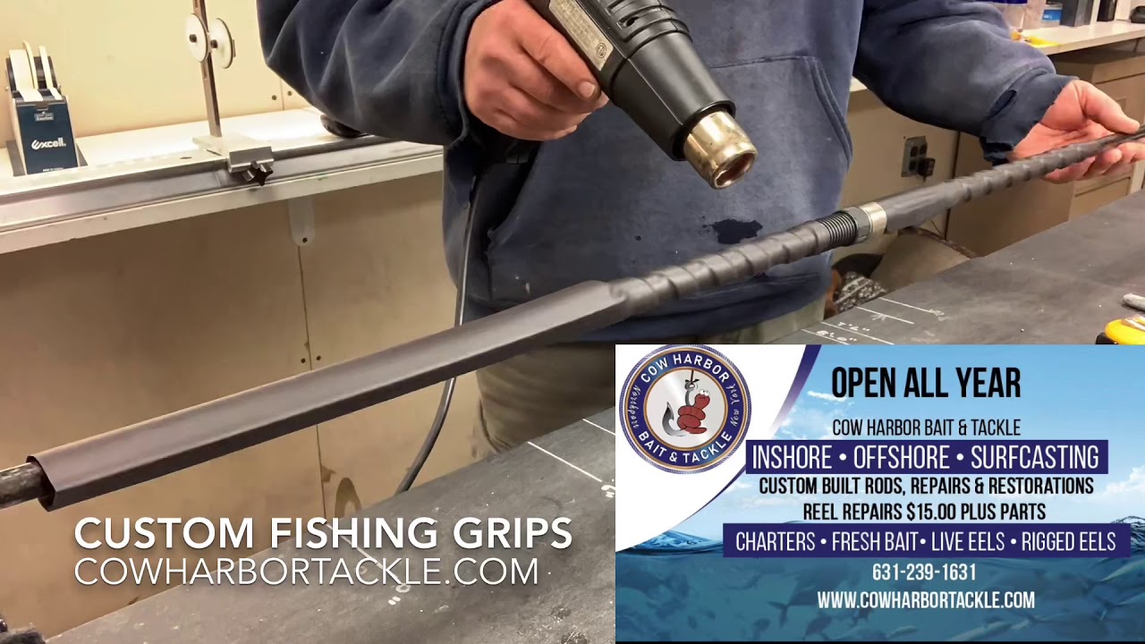 Custom fishing rod grips
