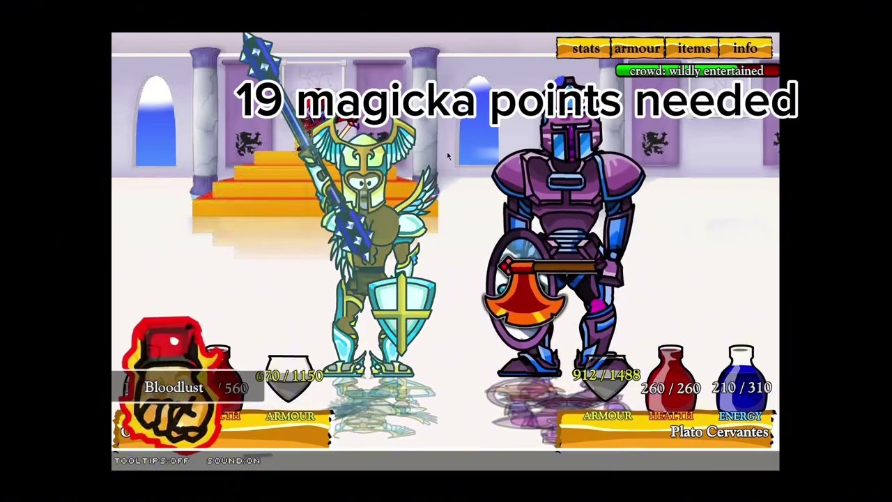 Every spell in Sword and Sandals 2
