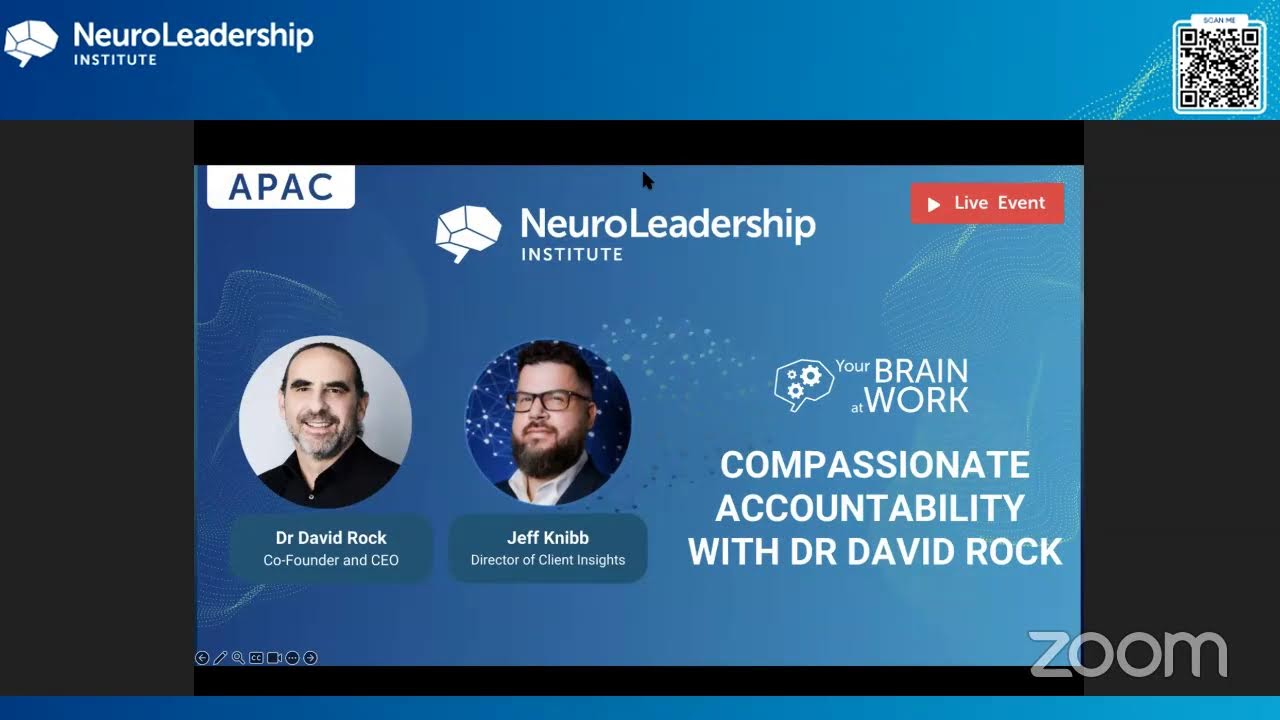 NeuroLeadership Institute Webinar | Compassionate Accountability with Dr David Rock