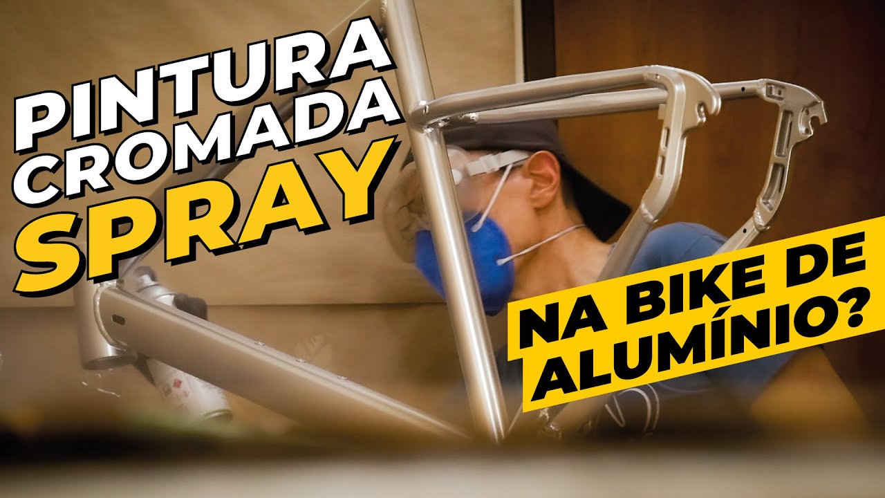 Pintura cromada em spray no quadro e garfo de alumínio? Pedaleria