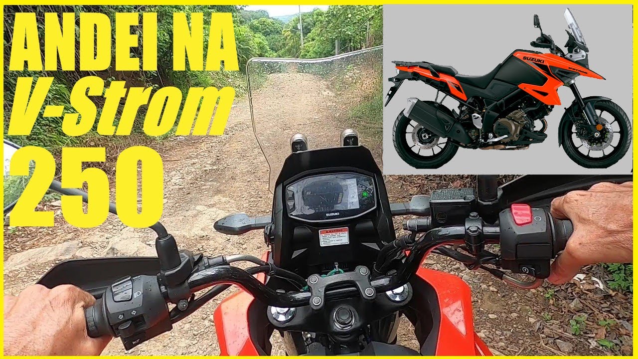 Andei na V-Strom 250 SX. Uma delícia de 250cc