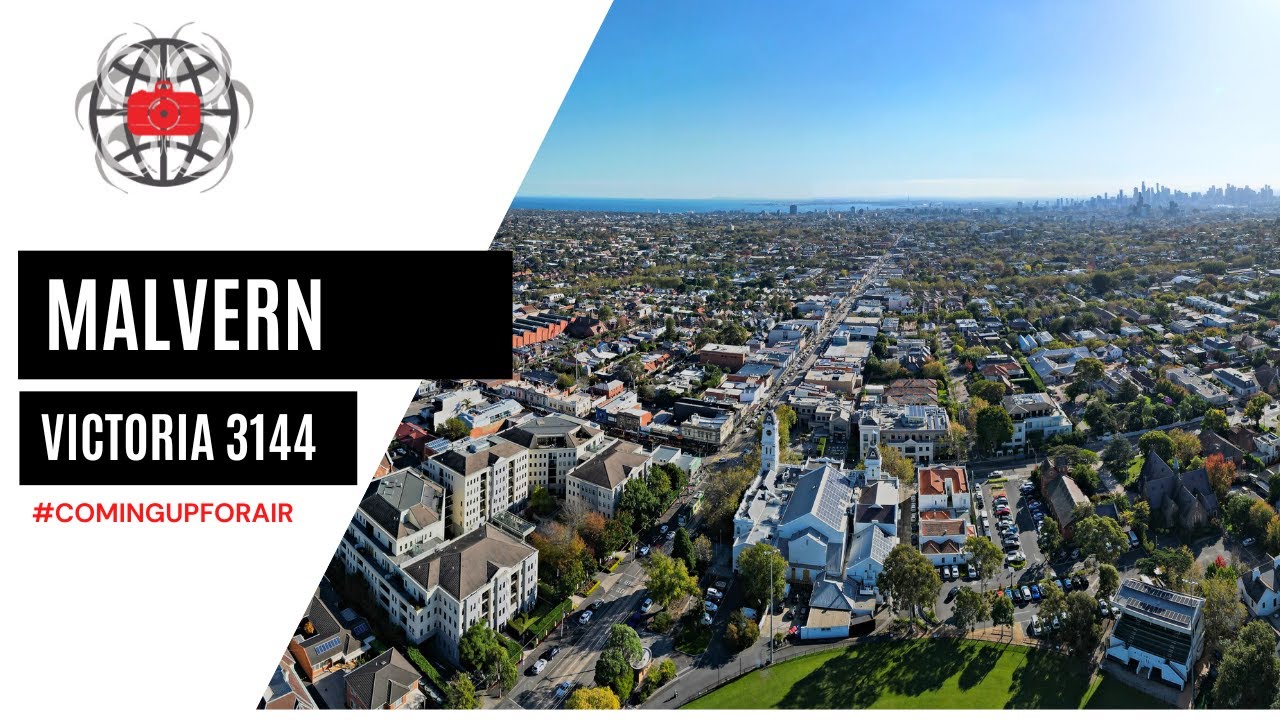 Malvern, Victoria from above: Malvern Town Hall and surrounds // #Comingupforair