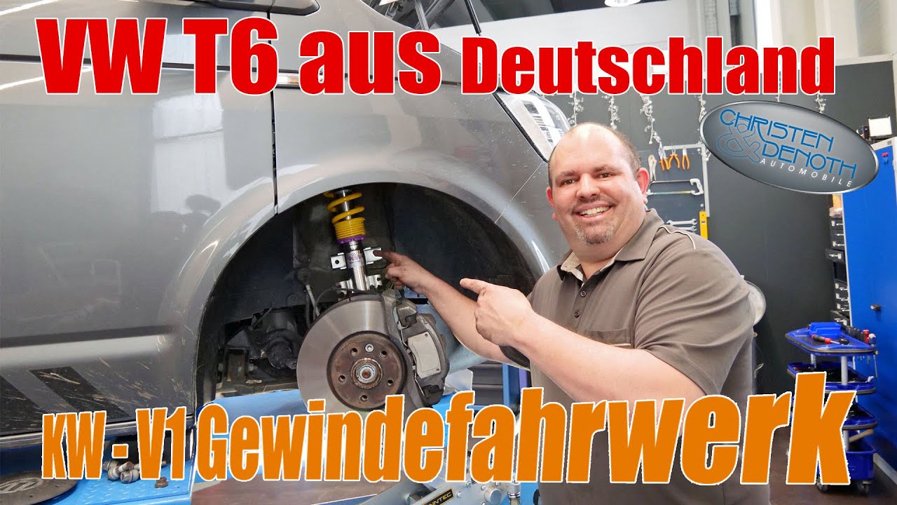 VW T6 aus Deutschland bekommt  KW V1 Gewindefahrwerk / Christen & Denoth