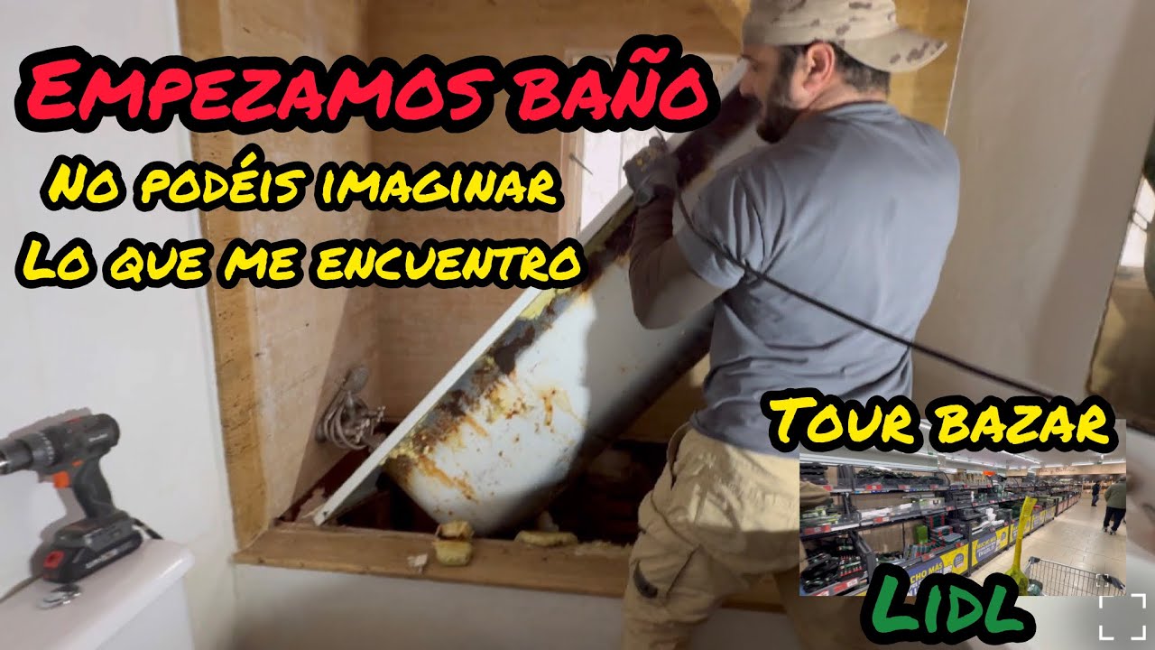 Empezamos BAÑO 🛀🚽🚿, tour bazar LIDL especial HERRAMIENTAS 