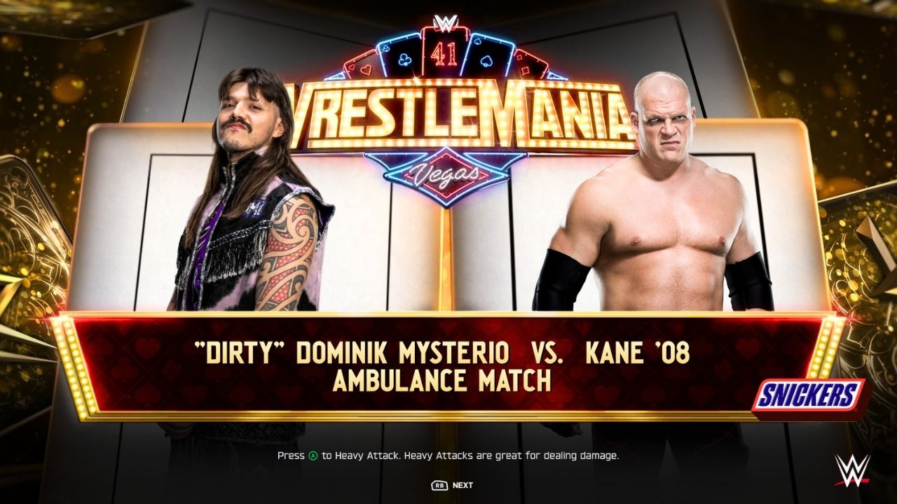 WWE 2K25 - Грин Кейн против Доминика Мистерио, 2005 год | Матч в машине скорой помощи | WWE
