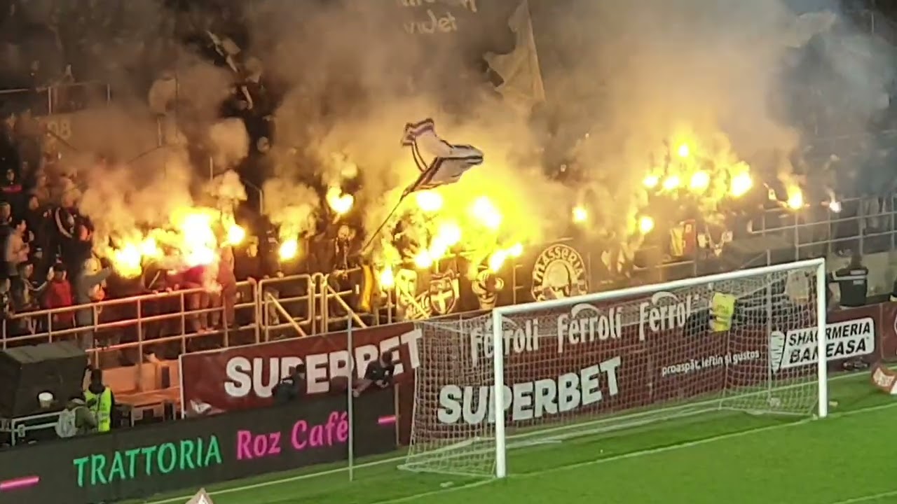 Debut superb pe noul Giulesti - CVUCS - Peluza Sud Timisoara si Giulestina - torte, fumigene, strobo