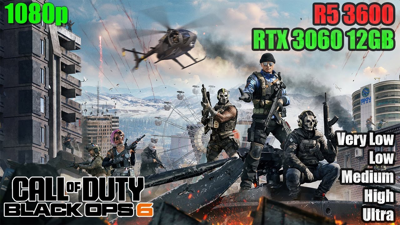 Call of Duty: Black Ops 6 | RTX 3060 12GB | 2025 | 1080p | Detailed Benchmark