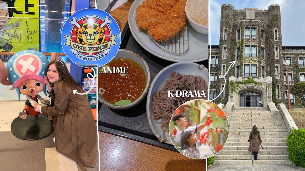 DÍA DE COMPRAS EN HONGDAE 🛍️Tienda de One Piece, me compro ropa coreana y visitamos la Yonsei | vlog