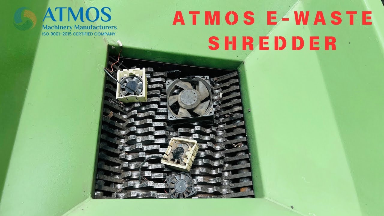 ATMOS E-WASTE SHREDDER | BLDC FAN SHREDDER | ELECTRONIC WASTE SHREDDER