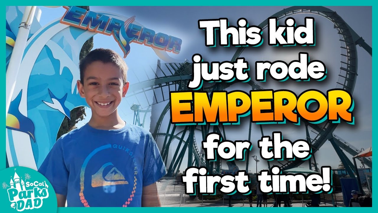 My 8 Year Old's FIRST TIME on Emperor at SeaWorld San Diego