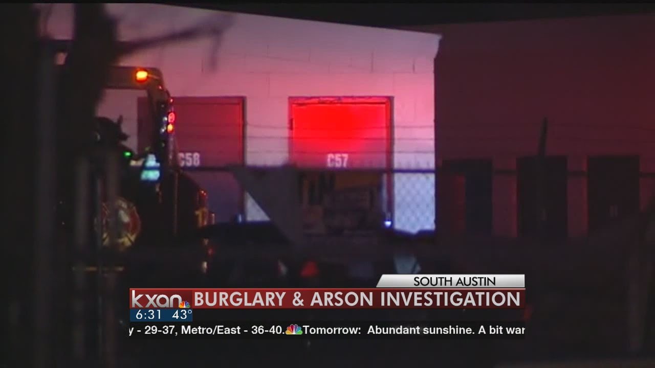 Storage unit fire points to burglary