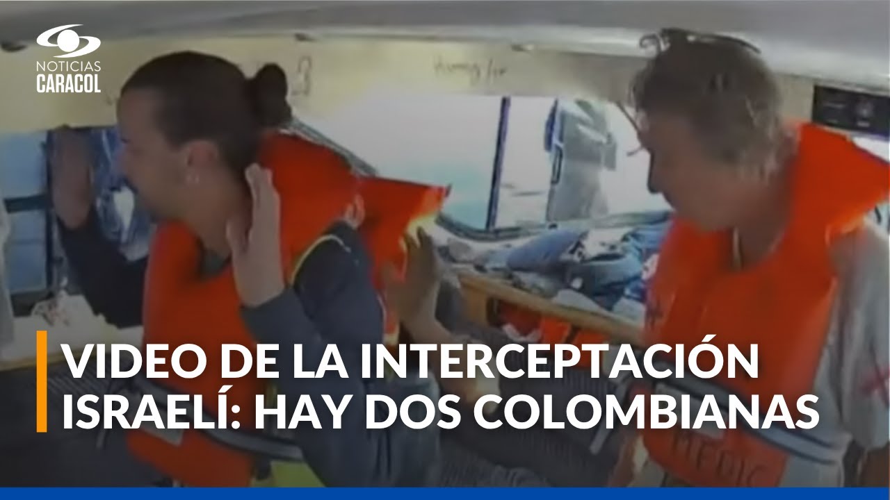 Así quedó registrada la captura de Israel a navegantes de la flotilla Global Sumud: hay colombianos