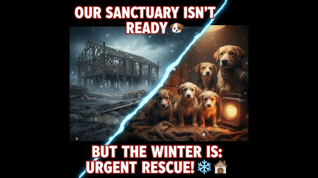 7 youtube puppies Day 39 : Our Sanctuary isn't Ready, but the Winter is: Urgent Rescue! ❄️🏠