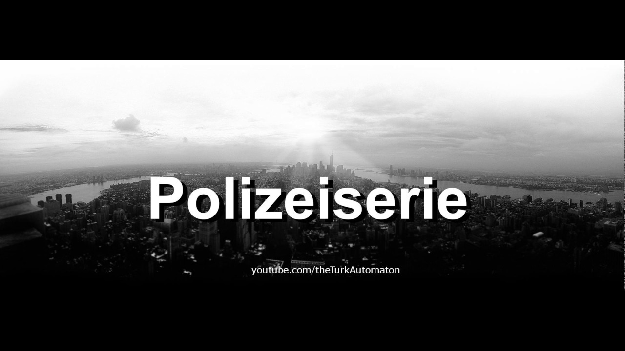 Как произносится Polizeiserie на немецком языке?