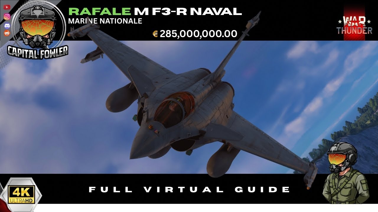 French Rafale M F3-R VR Tour With Commentary | War Thunder #warthunder #fighterjet 