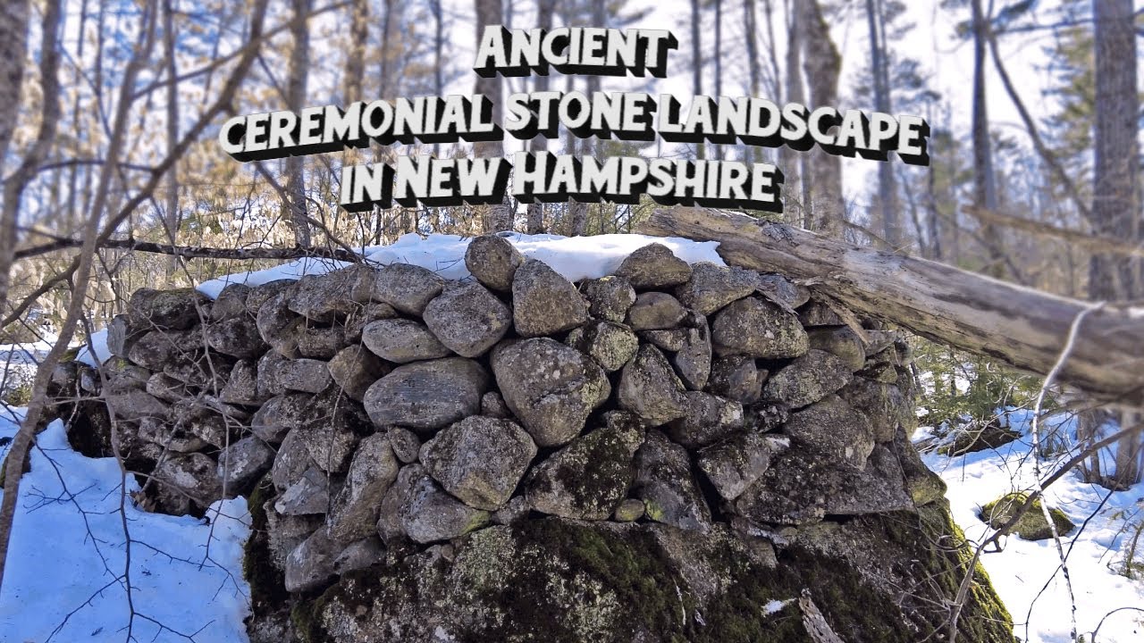 Ancient ceremonial stone landscape in New Hampshire