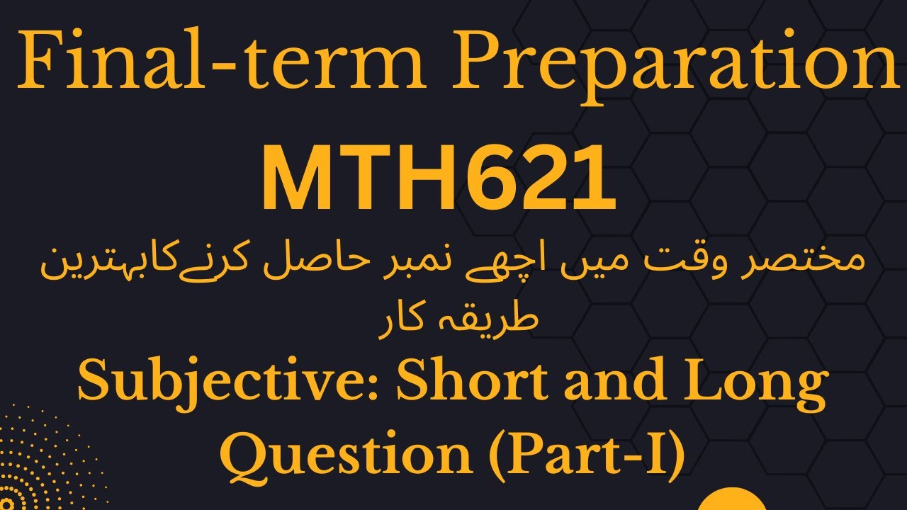 MTH621 Final-term Subjective Short& long preparation Part-1|Mth621 (Real Analysis) |100% correct