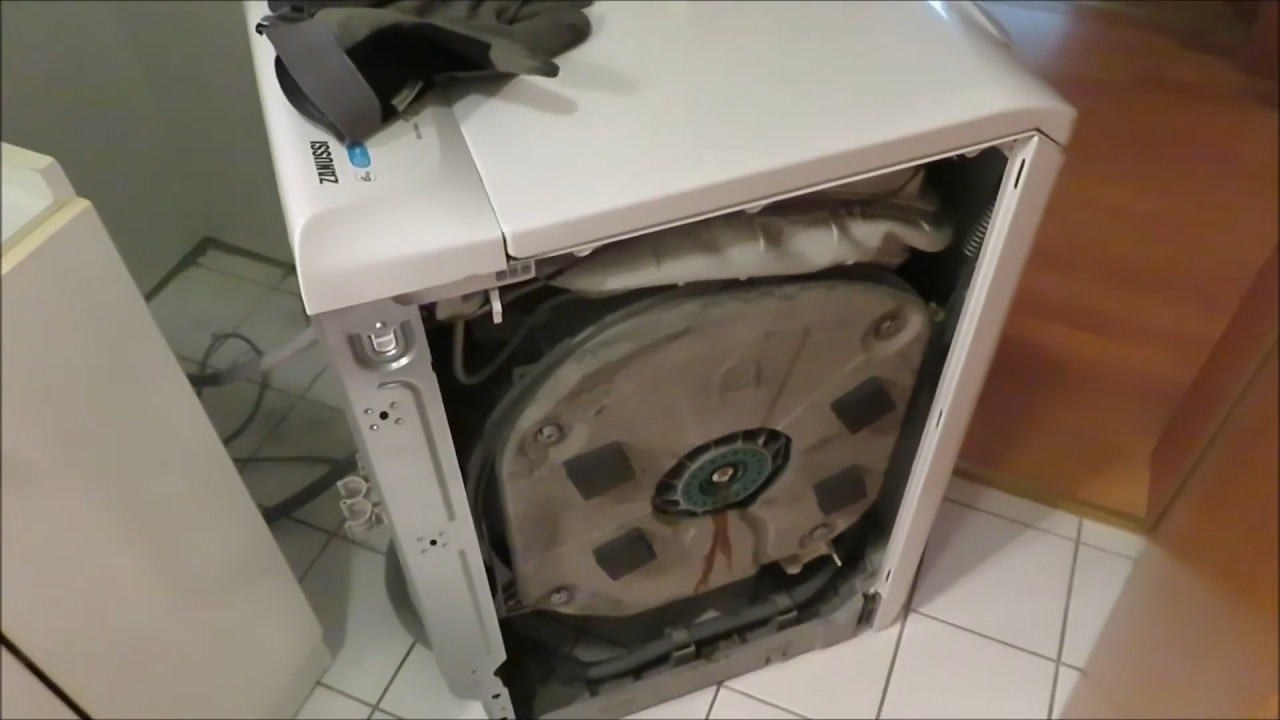 Sostituire i cuscinetti di lavatrice con carica dall'alto - Riparazione di una Zanussi Lindo 100