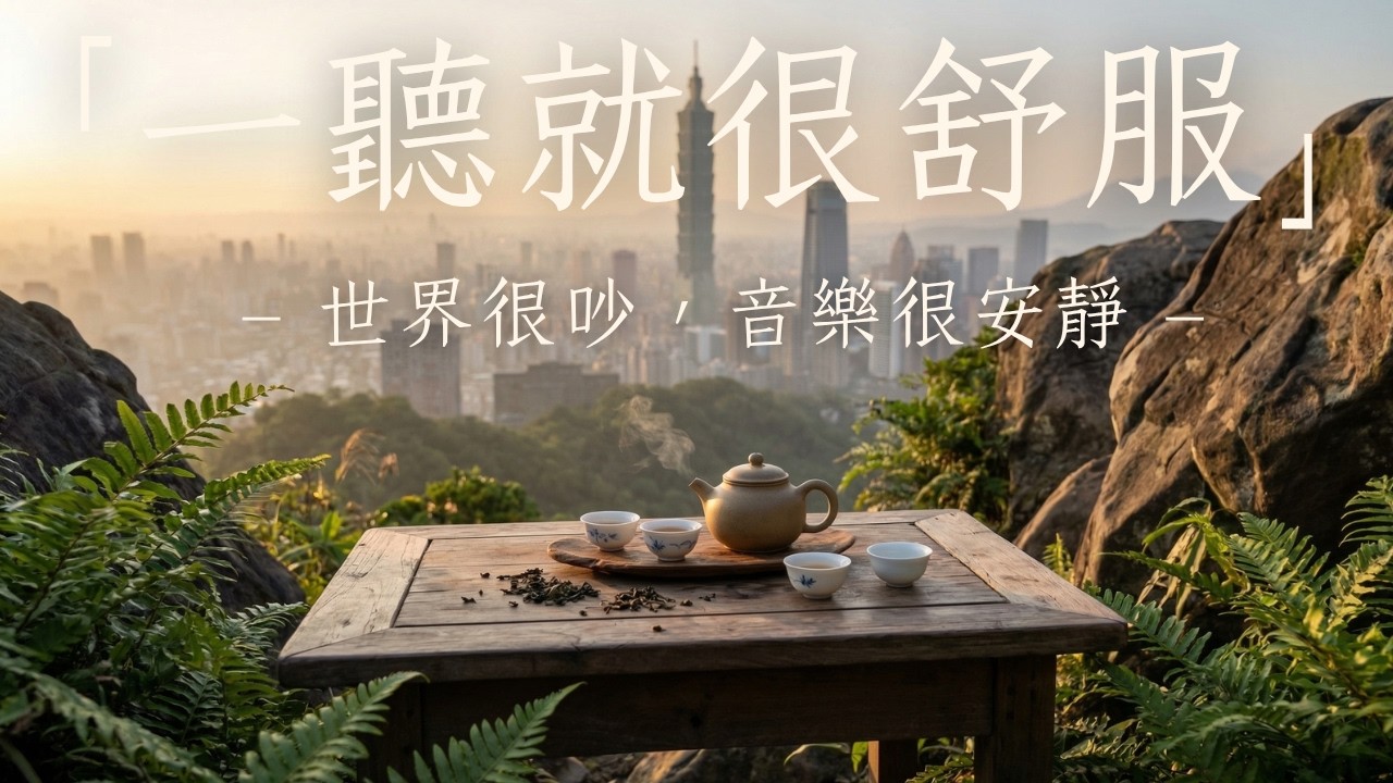 【RELAXING PIANO BGM】俯瞰台北101的靜謐時光☕山林與城市交融，鋼琴旋律溫柔流動，讓心慢慢沉靜🌿適合閱讀／學習／工作／放鬆