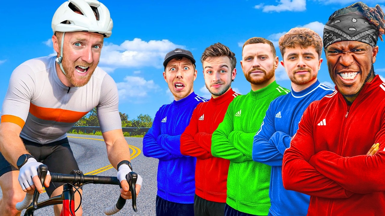 How Far Can Youtubers Cycle in 60 seconds?!
