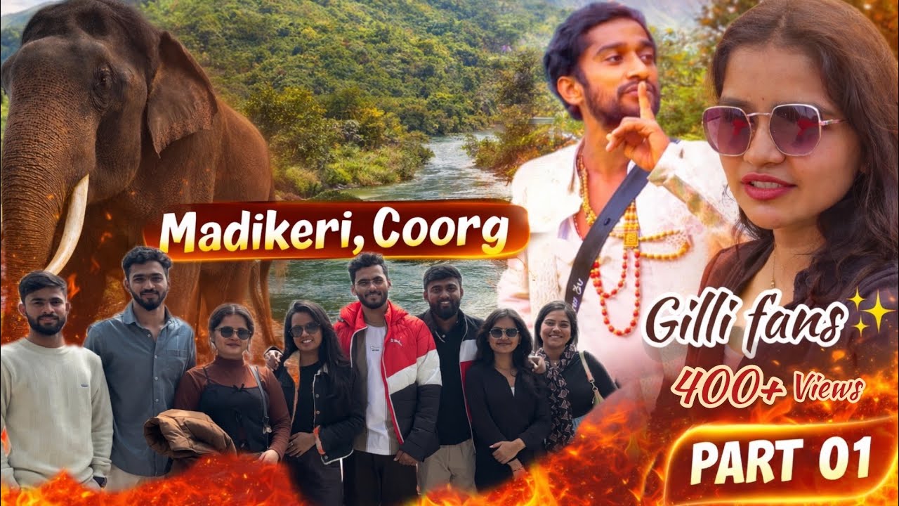 Gilli ಅಂದ್ರೆ content✨|Trip to Coorg with friend🏍️| fun Vlog 😹🫶🏻#dailyvlog #viral #trending #vlog 