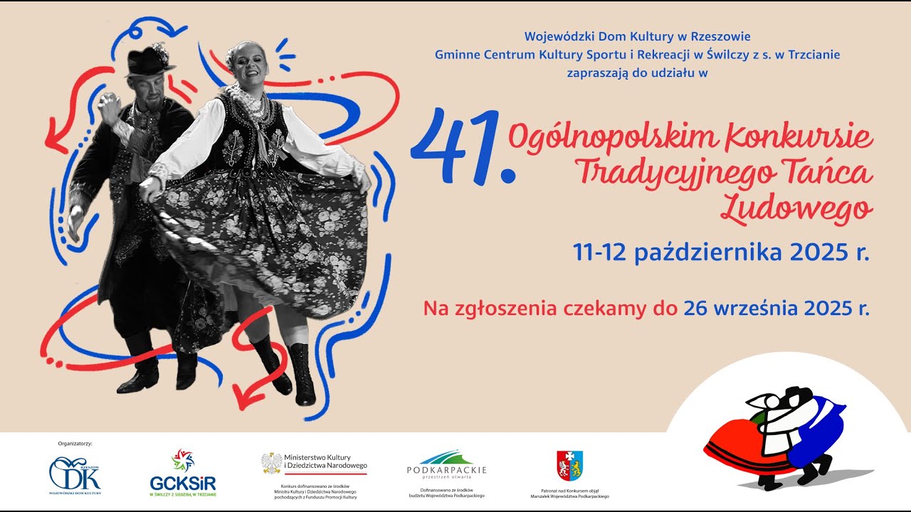 41. Ogólnopolski Konkurs Tradycyjnego Tańca Ludowego - Gala Finałowa w WDK Rzeszów retransmisja
