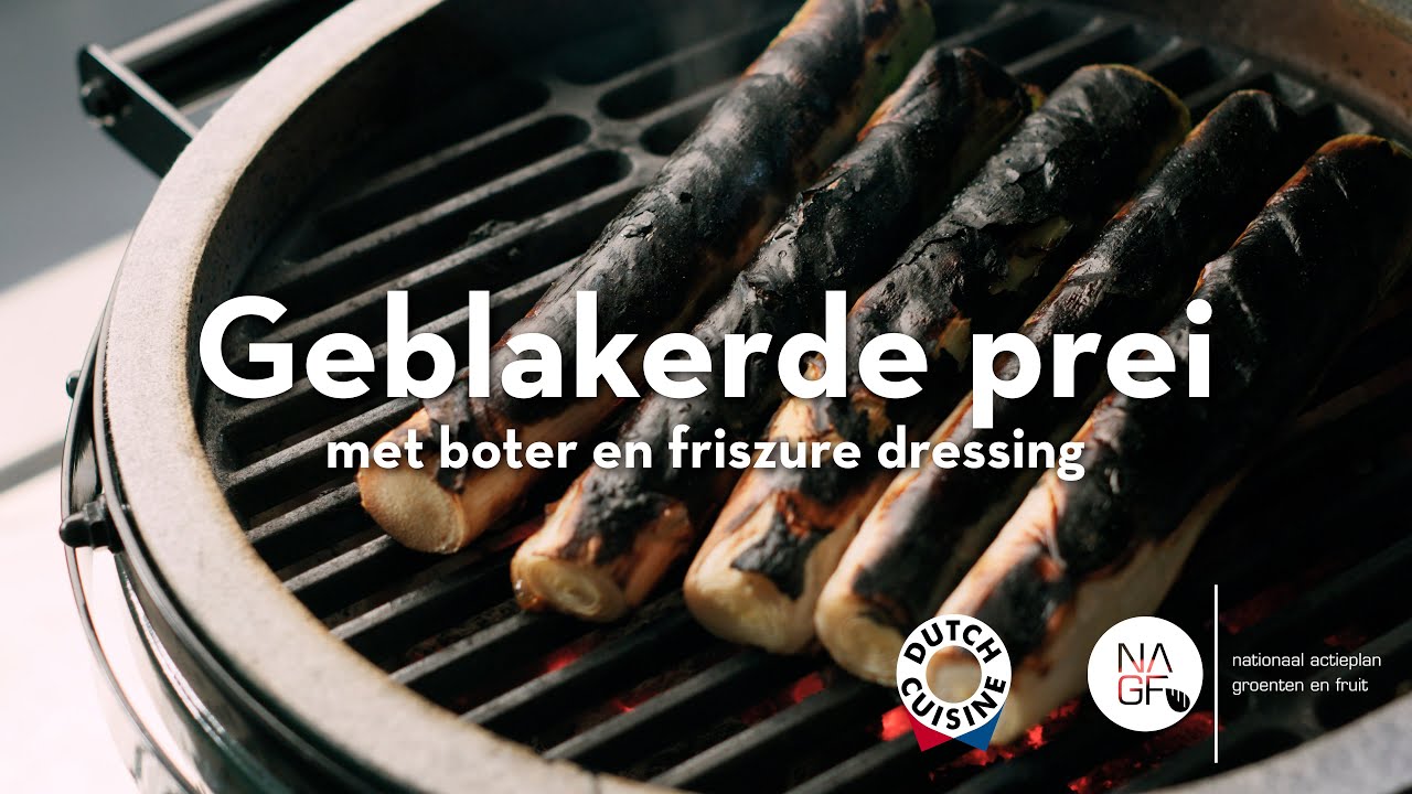 Geblakerde prei met boter en friszure dressing | Groenten in de hoofdrol