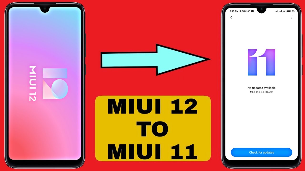 Downgrade MIUI 12 To  Stable MIUI 11 Any Xiaomi Phone || Rollback To MIUI11 From MIUI12