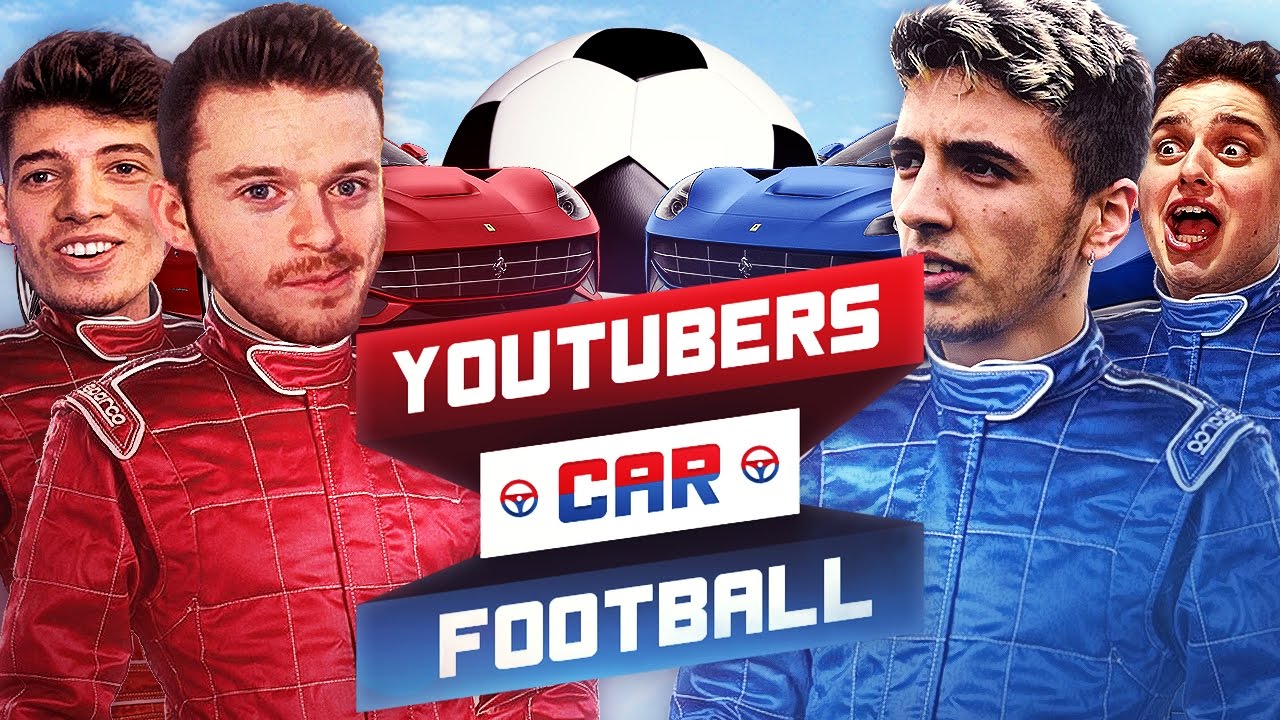 YOUTUBERS CAR FOOTBALL CHALLENGE!!