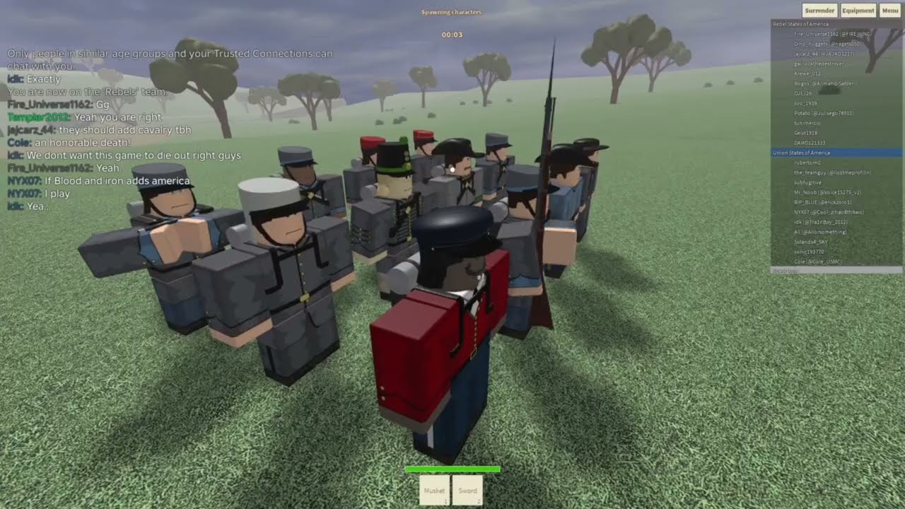 Roblox - Union and Rebels