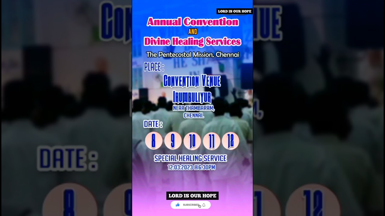 Tpm chennai convention 2023 / All are cordially invited / tpm ibr