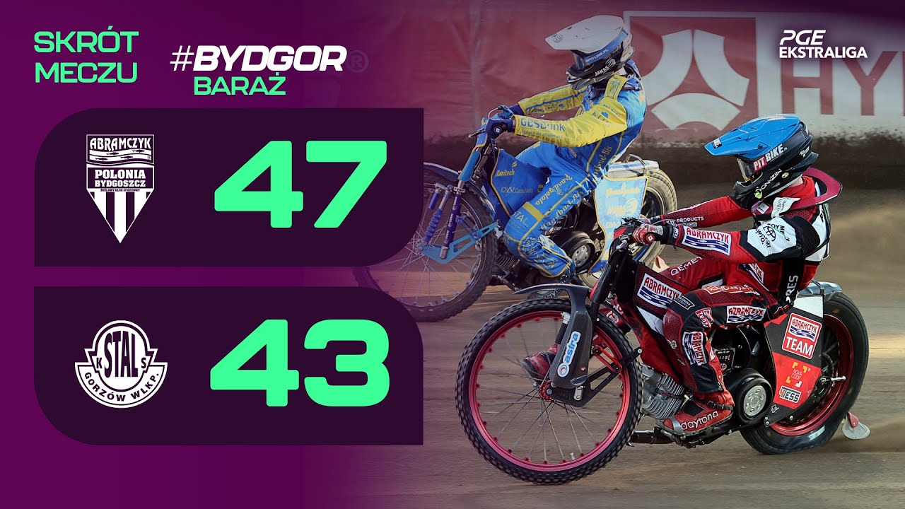 Speedway. Żużel. Mecz: Skromna zaliczka Gryfów. Kapitalny Thomsen (skrót #BYDGOR 47:43 28.09.2025)