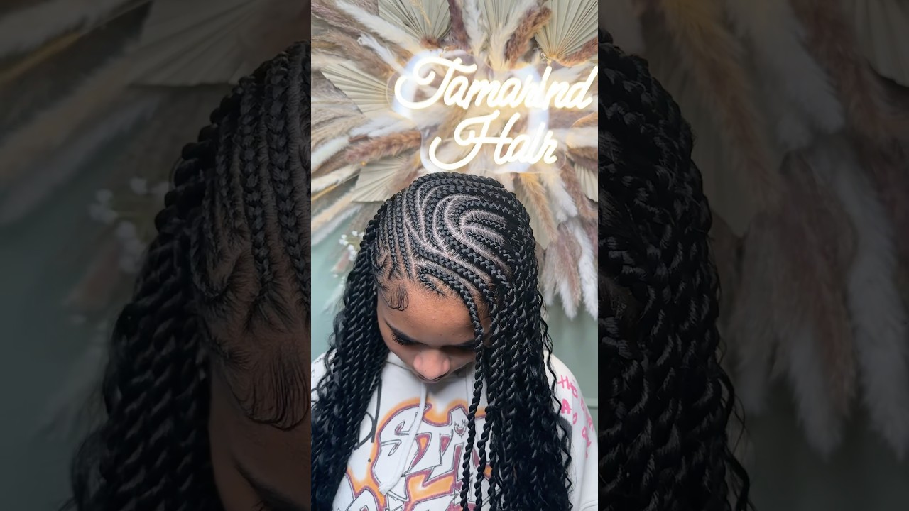 Lemonade Fulani braids 🍋 #braids #hairstyles #hairinspo #hairtutorial #shorts #cornrows