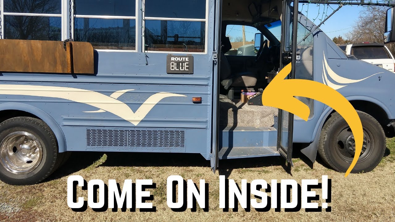 Skoolie Design Tour | Tiny Mobile Home | (Designing the layout of our skoolie)
