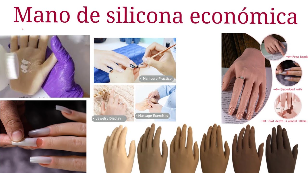 Mano de silicona de aliexpress flexible, realista y economica.