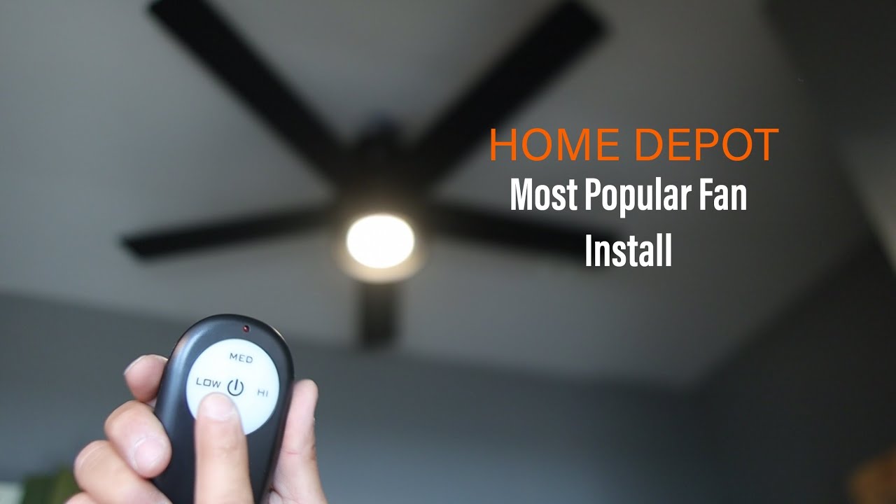 Merwry Fan // Пульт дистанционного управления // Home Depot // Установка вентилятора