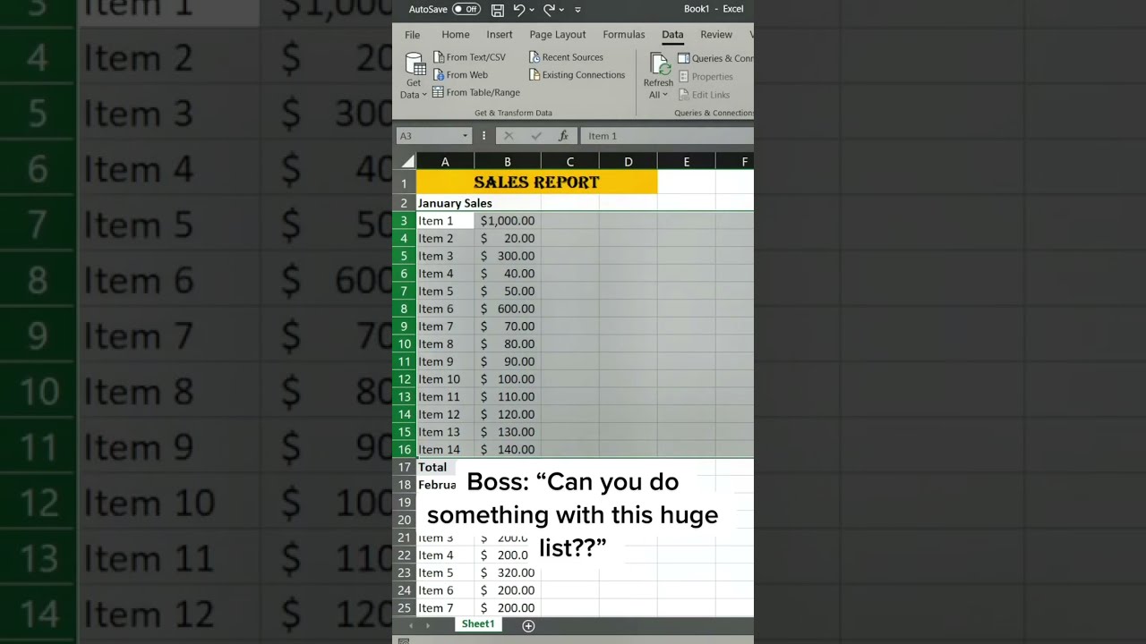 Excel grouping shortcut to group rows