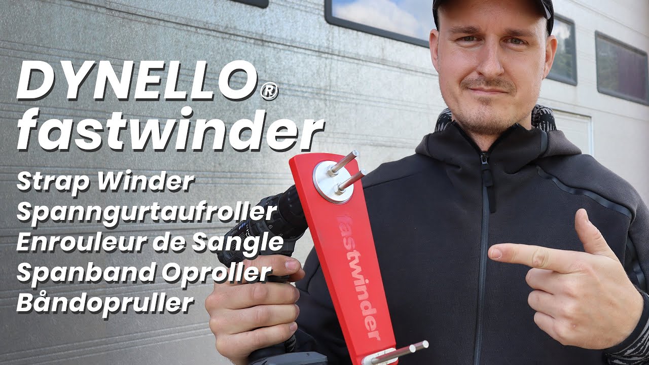DYNELLO® fastwinder | Rolling up 35mm lashing strap | Strap winder