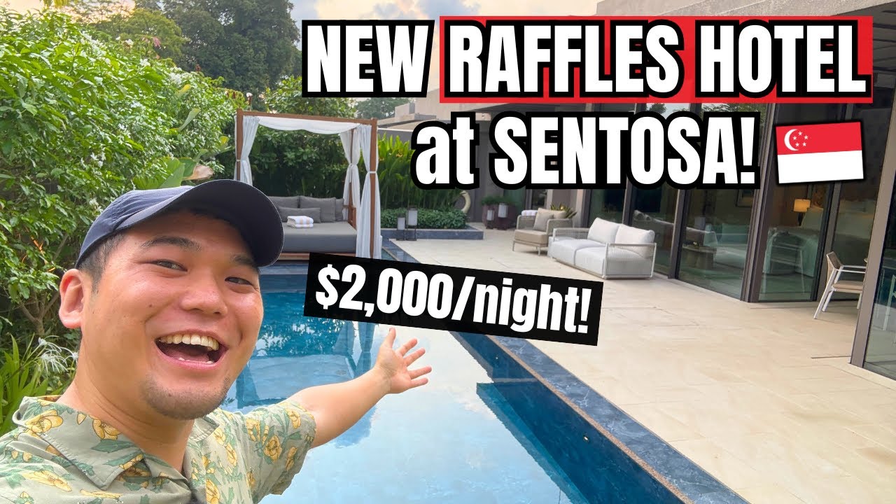 Inside the NEW Raffles Hotel at Sentosa ($2000/night)