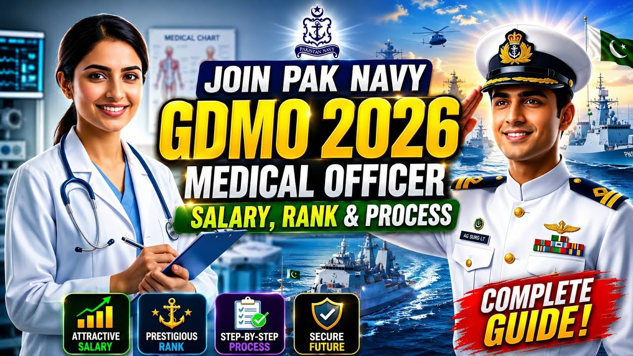 How to Join Pak Navy as GDMO 2026 | Salary Rank & Selection Process ⚓🩺#Navy #GDMO  #PakNavyJobs2026 