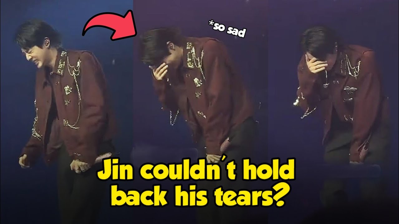 Jin got so Emotional! Jin couldn't hold back his Tears at his last concert in the US?