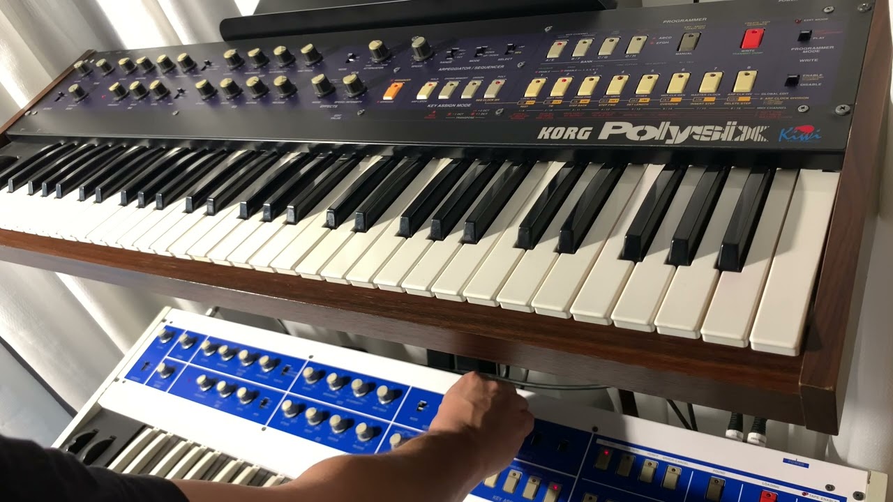 Two Korg Polysix