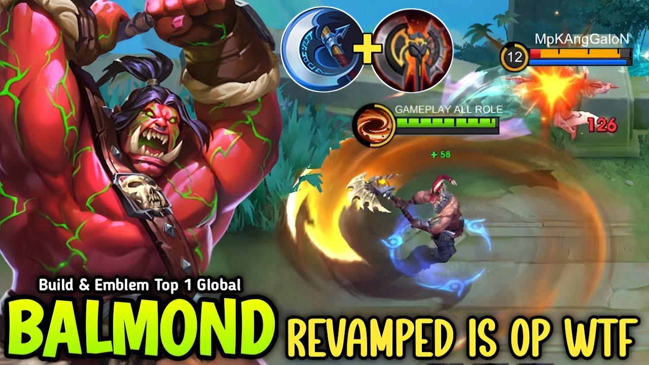 WTF DAMAGE!! BALMOND NEW REVAMPED IS BROKEN WITH NEW BUILD & EMBLEM 2025 - MLBB
