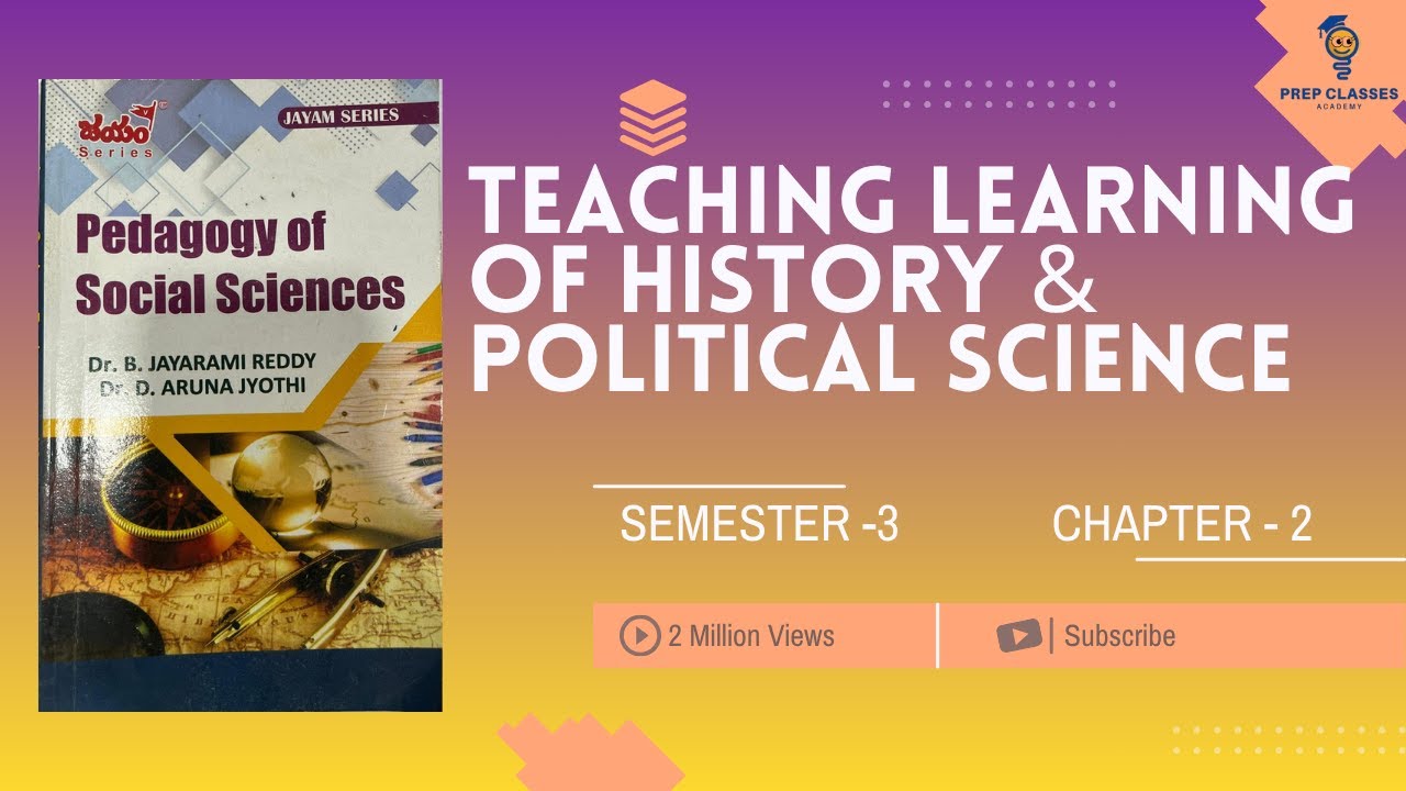 Unit-2 Teaching Learning of History & Political Science | B.Ed | Sem-3 | Pedagogy of Social Science